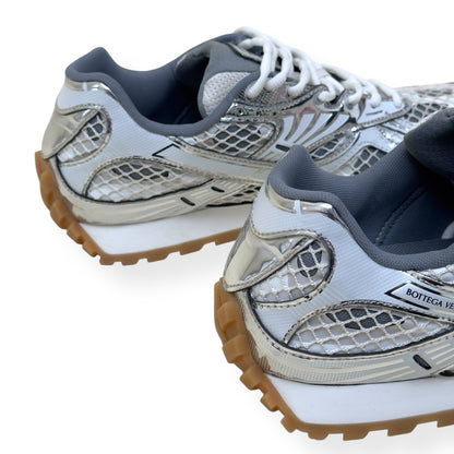 BOTTEGA VENETA TECHNICAL MESH ORBIT SNEAKER SILVER / WHITE 42 / UK8 | UK 8, Silver