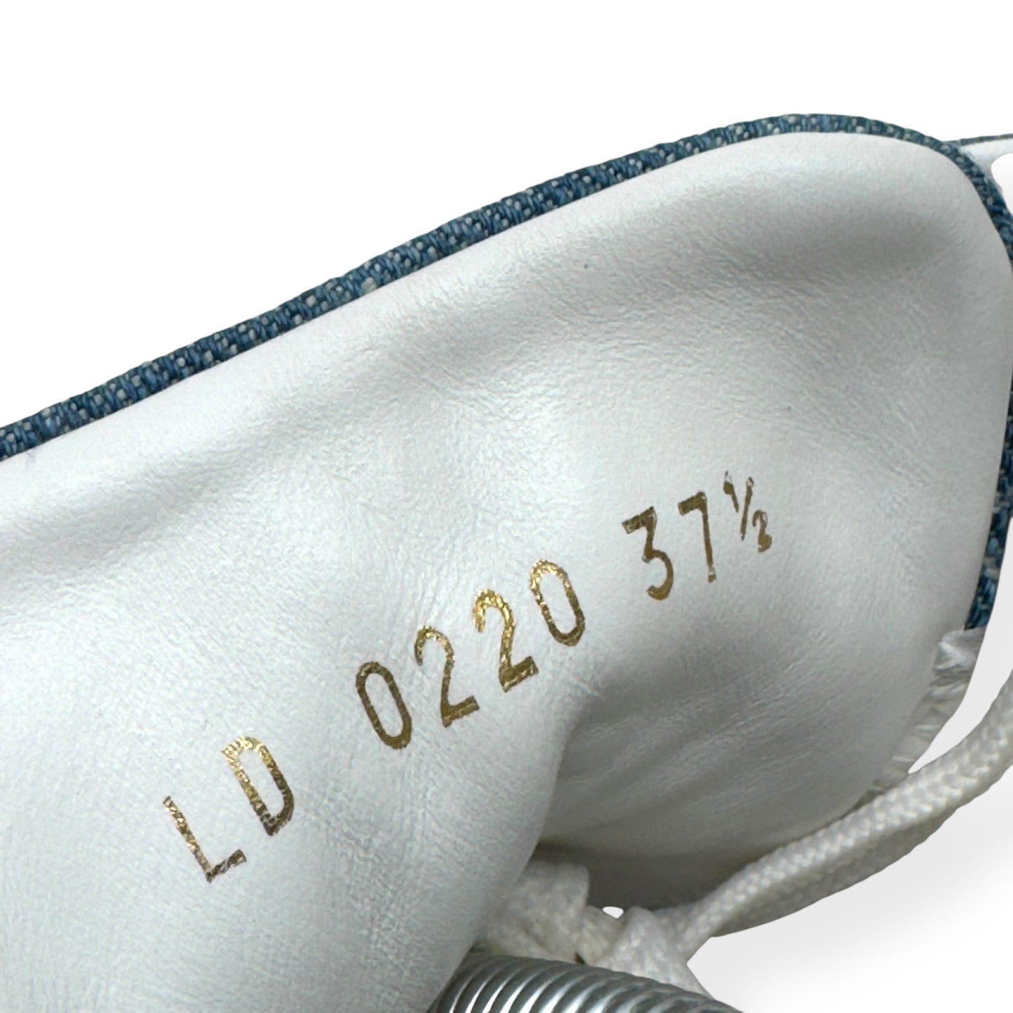 LOUIS VUITTON LV STELLAR HIGH TOP DENIM MONOGRAM SNEAKER BLUE / WHITE 37.5 / UK4.5 | UK 4.5, Blue