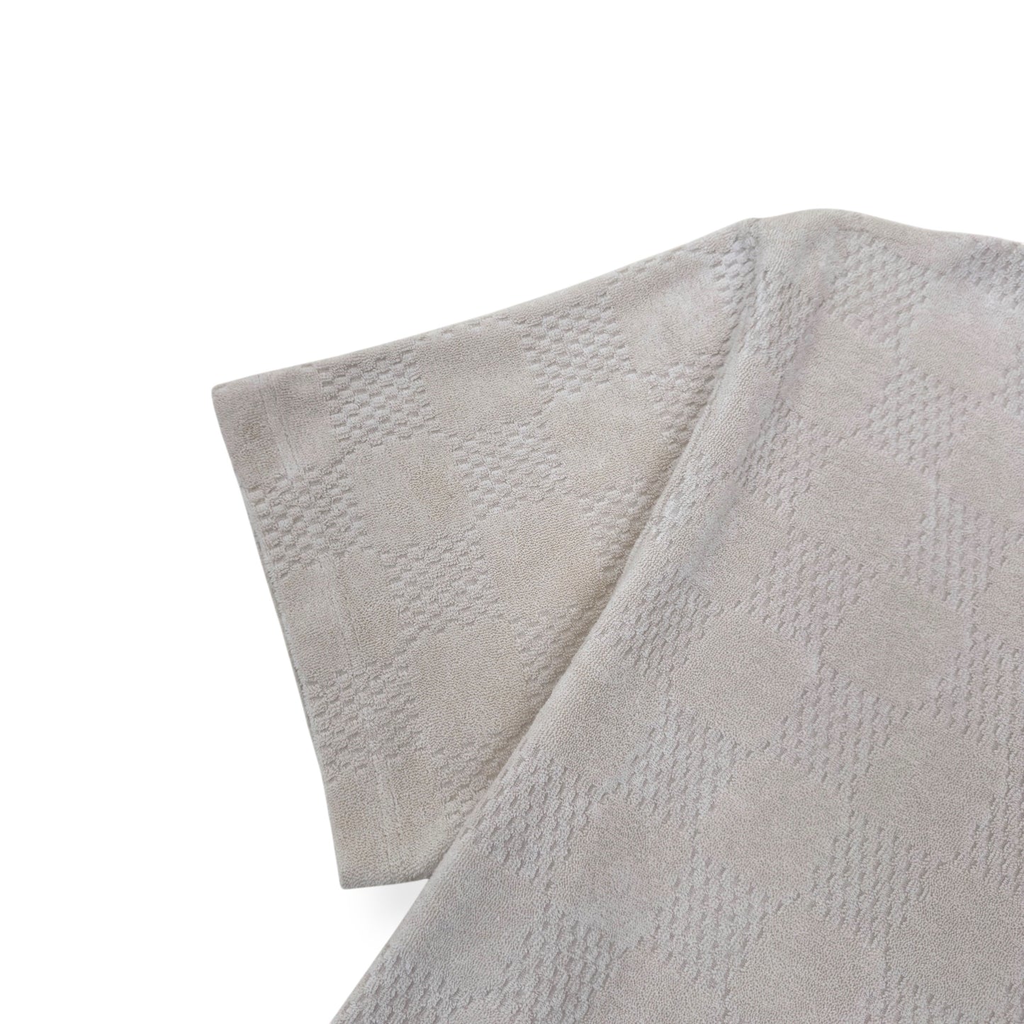 LOUIS VUITTON DAMIER FRENCH TERRY T-SHIRT LUXURY BEIGE XL | XL, Beige