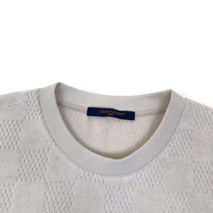 LOUIS VUITTON DAMIER FRENCH TERRY T-SHIRT LUXURY BEIGE XL | XL, Beige