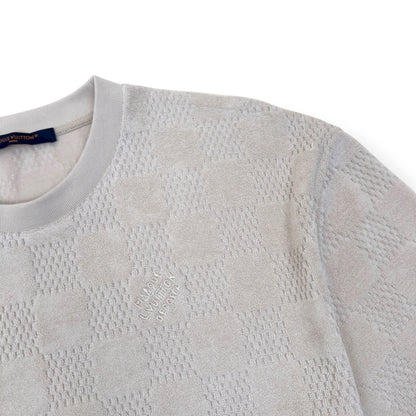 LOUIS VUITTON DAMIER FRENCH TERRY T-SHIRT LUXURY BEIGE XL | XL, Beige