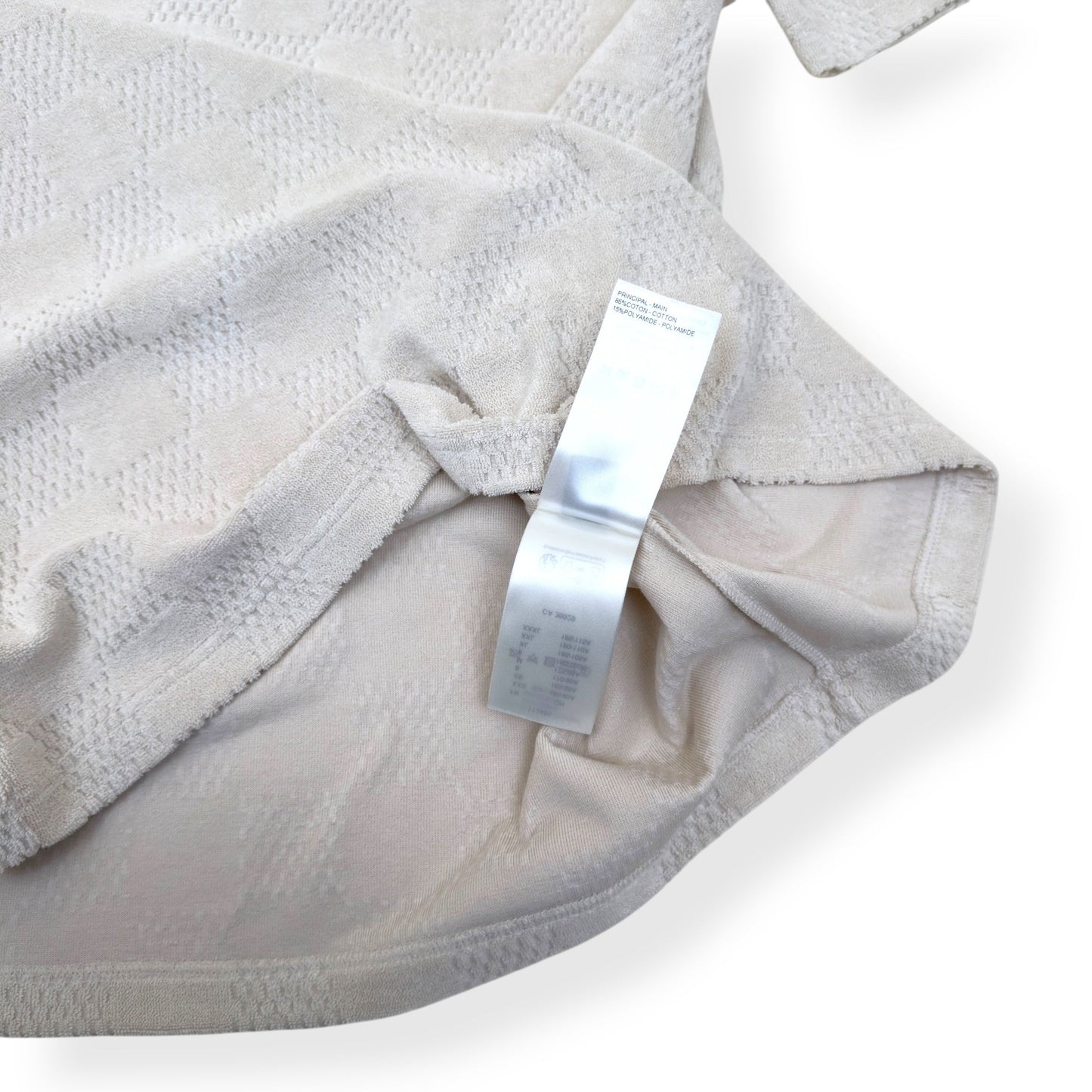 LOUIS VUITTON DAMIER FRENCH TERRY T-SHIRT LUXURY BEIGE XL | XL, Beige