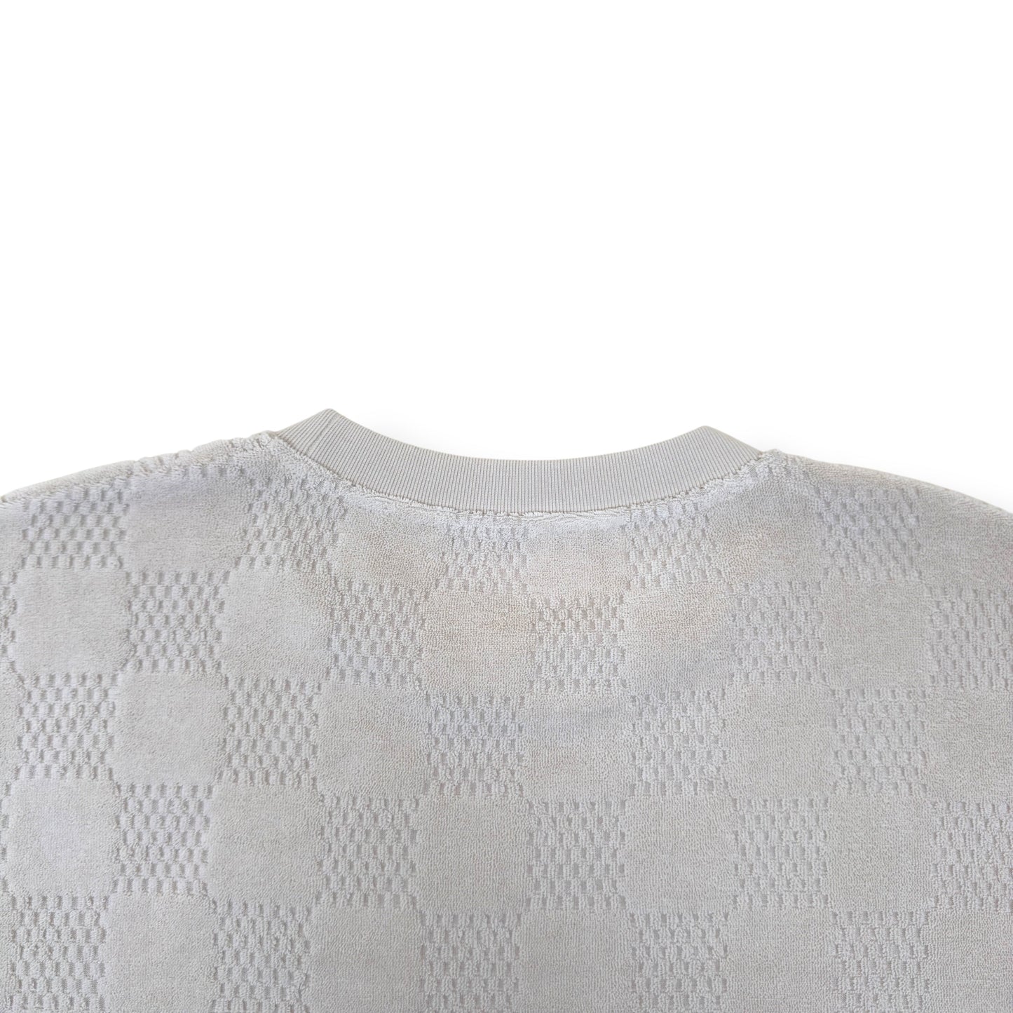 LOUIS VUITTON DAMIER FRENCH TERRY T-SHIRT LUXURY BEIGE XL | XL, Beige