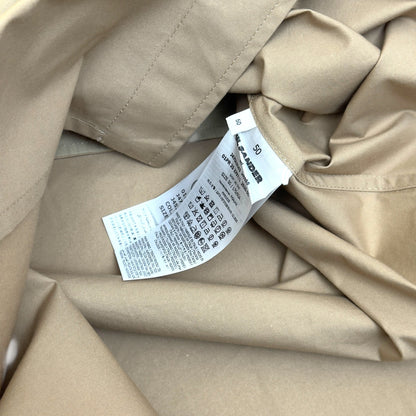 JIL SANDER SS25 FLAP POCKET SHIRT BEIGE 50 / L | Large, Beige