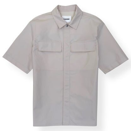JIL SANDER SS25 FLAP POCKET SHIRT CREAM 50 / L | Large, Cream