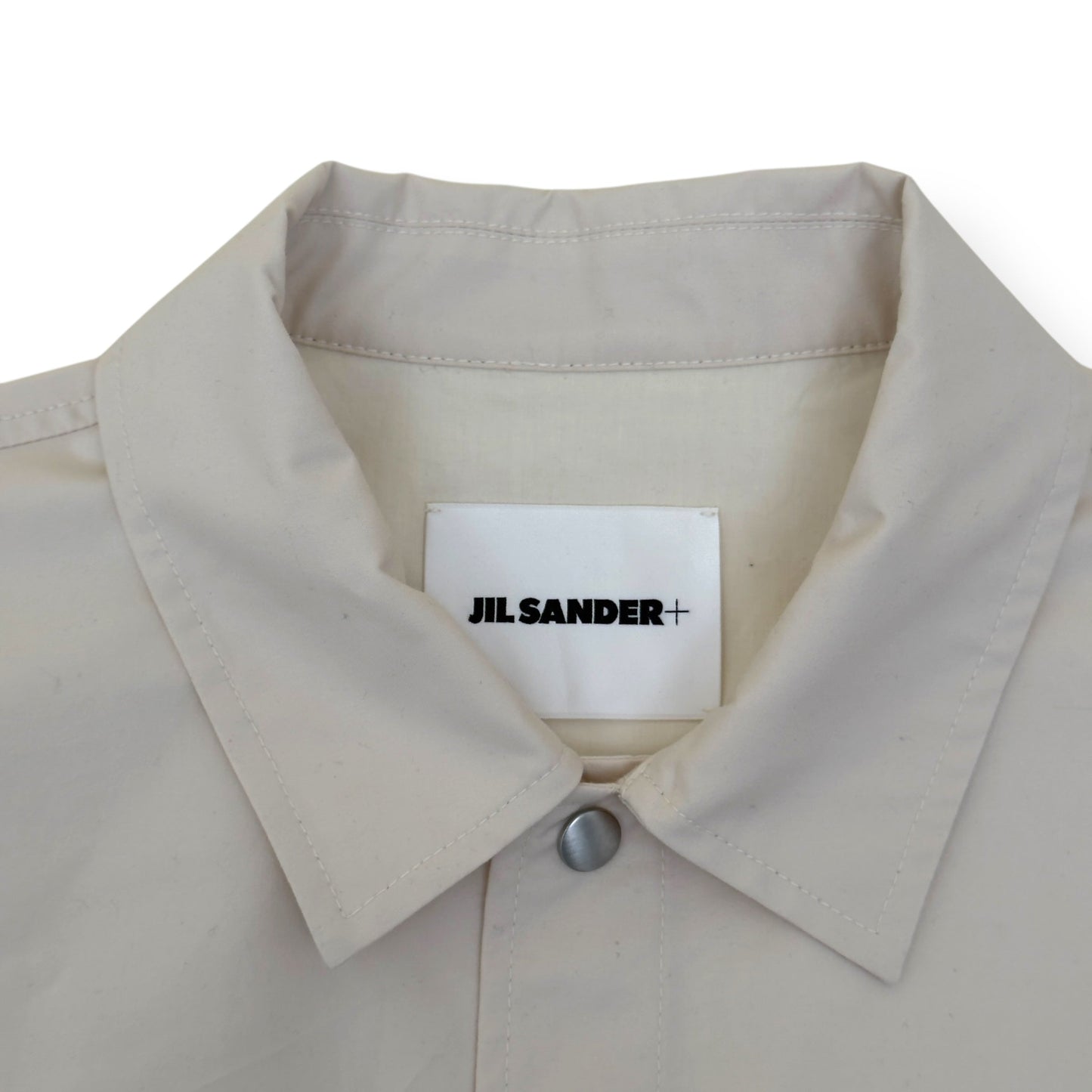 JIL SANDER SS25 FLAP POCKET SHIRT CREAM 50 / L | Large, Cream
