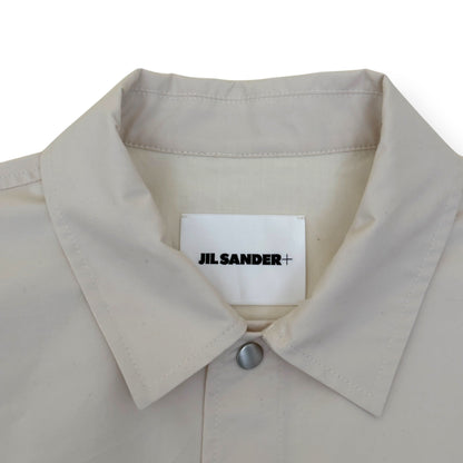 JIL SANDER SS25 FLAP POCKET SHIRT CREAM 50 / L | Large, Cream