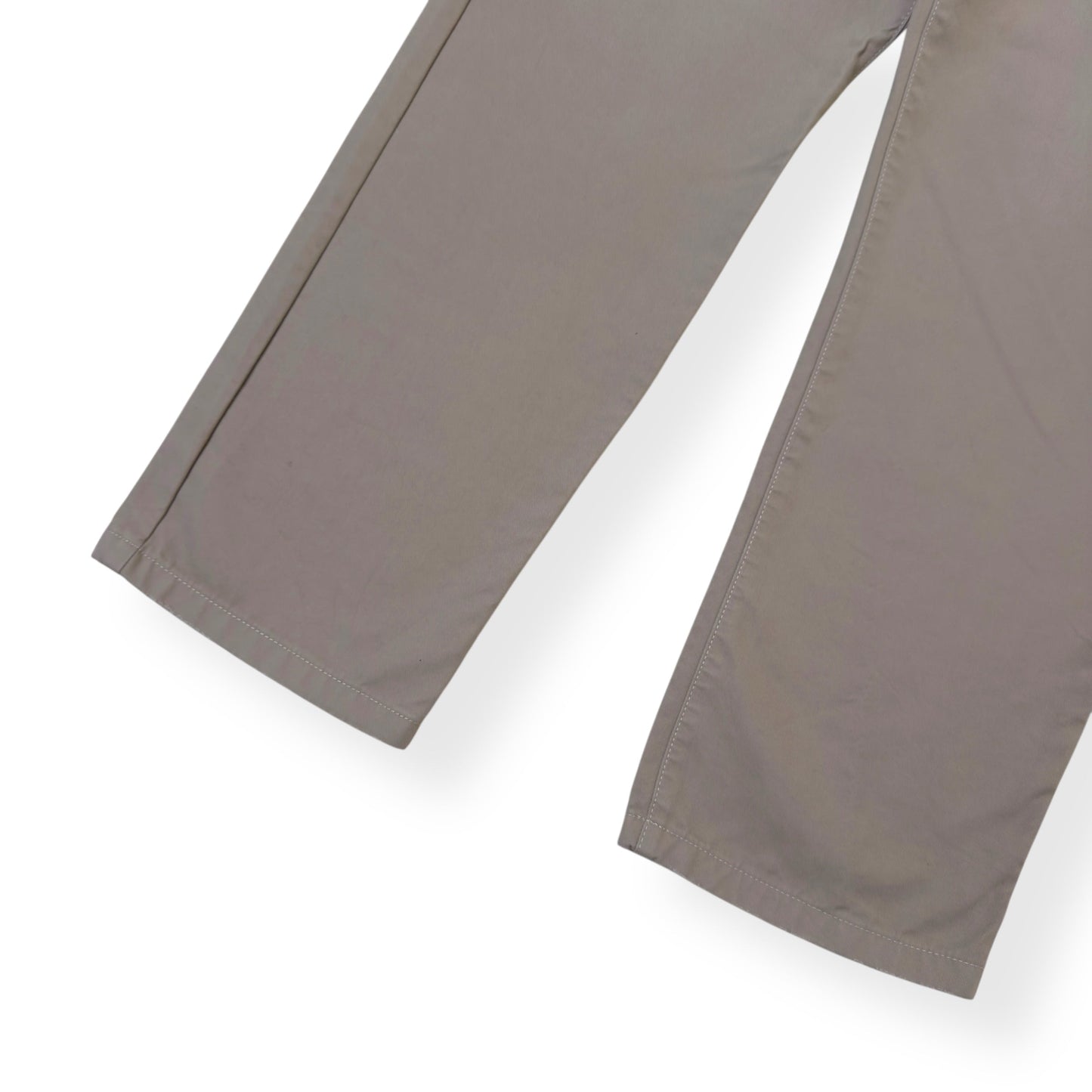 PALM ANGELS SEASONAL LOGO CHINO TROUSERS BEIGE / BLACK L | Large, Beige