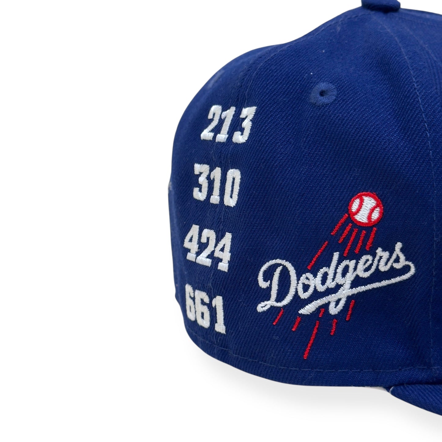 NEW ERA LOS ANGELES DODGERS PATCH 59FIFTY HAT BLUE / WHITE 7 1/4 | O/S, Blue