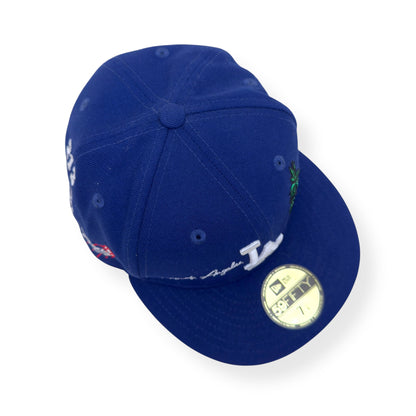 NEW ERA LOS ANGELES DODGERS PATCH 59FIFTY HAT BLUE / WHITE 7 1/4 | O/S, Blue