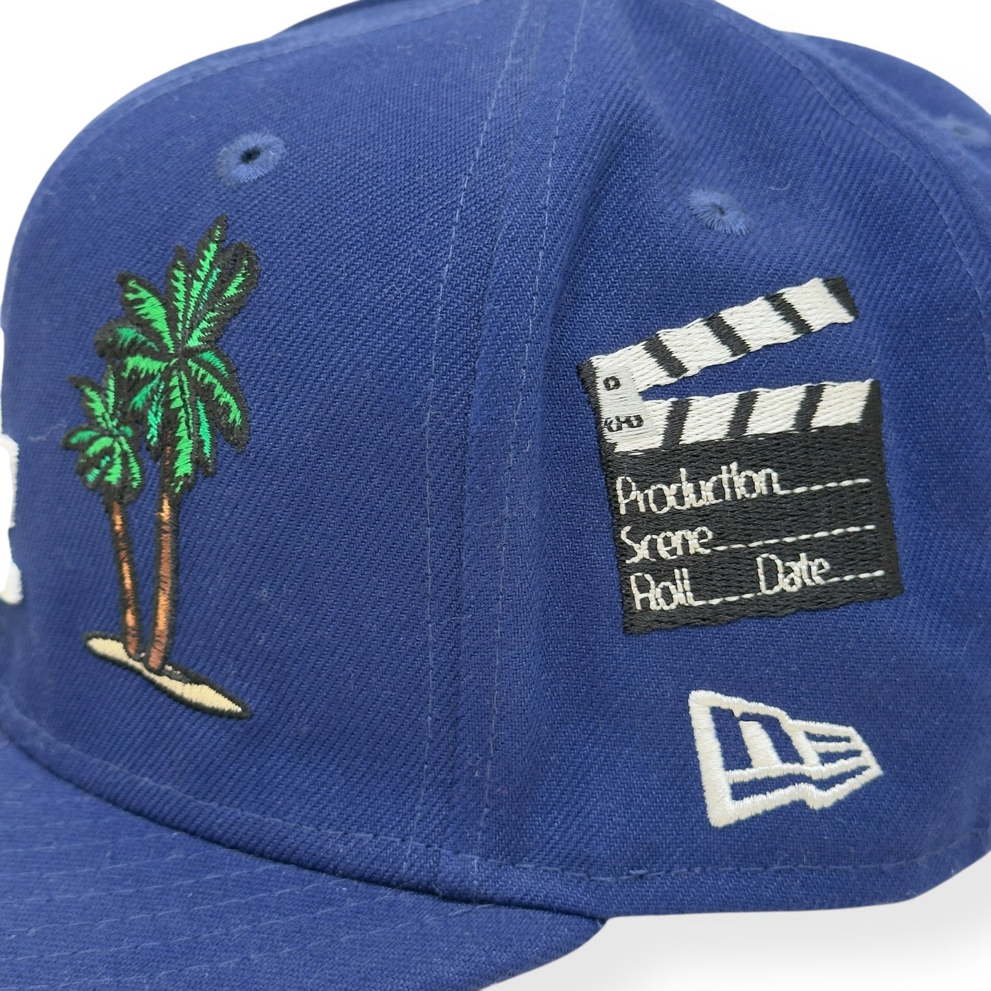 NEW ERA LOS ANGELES DODGERS PATCH 59FIFTY HAT BLUE / WHITE 7 1/4 | O/S, Blue