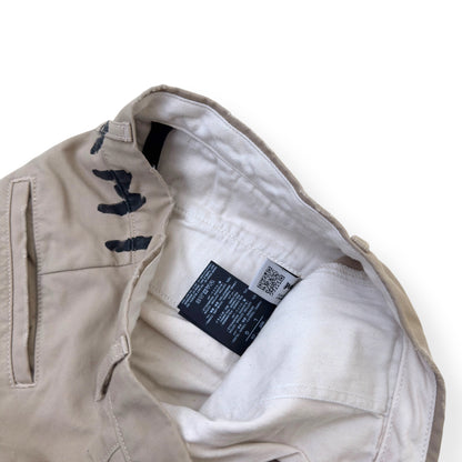 PALM ANGELS SEASONAL LOGO CHINO TROUSERS BEIGE / BLACK L | Large, Beige