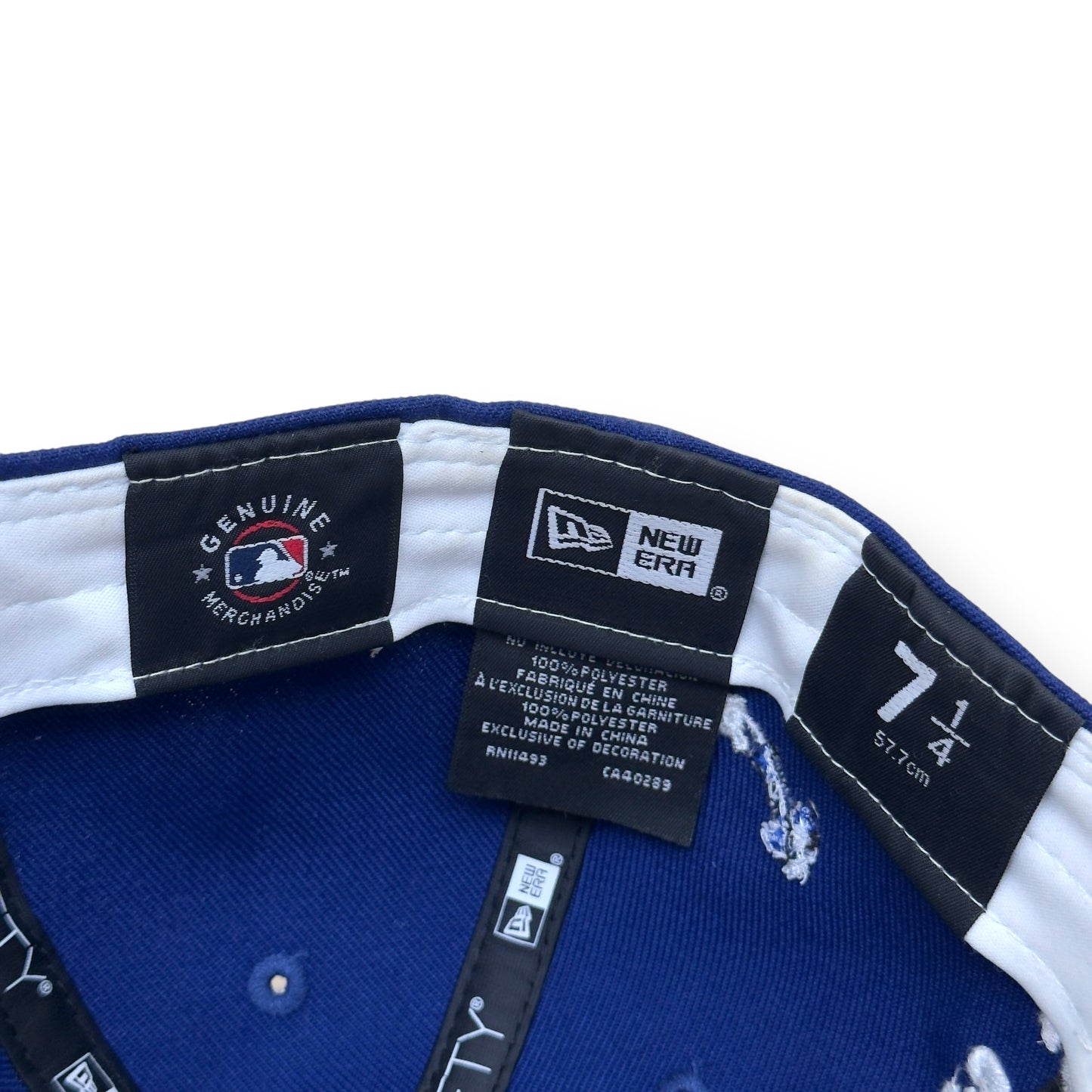 NEW ERA LOS ANGELES DODGERS PATCH 59FIFTY HAT BLUE / WHITE 7 1/4 | O/S, Blue