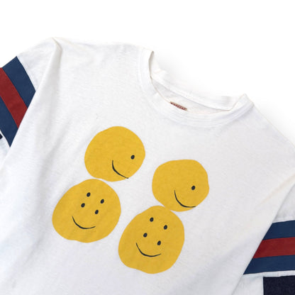 KAPITAL RAINBOWY 55 FOOTBALL HUGE T-SHIRT WHITE  3 / M | Medium, White