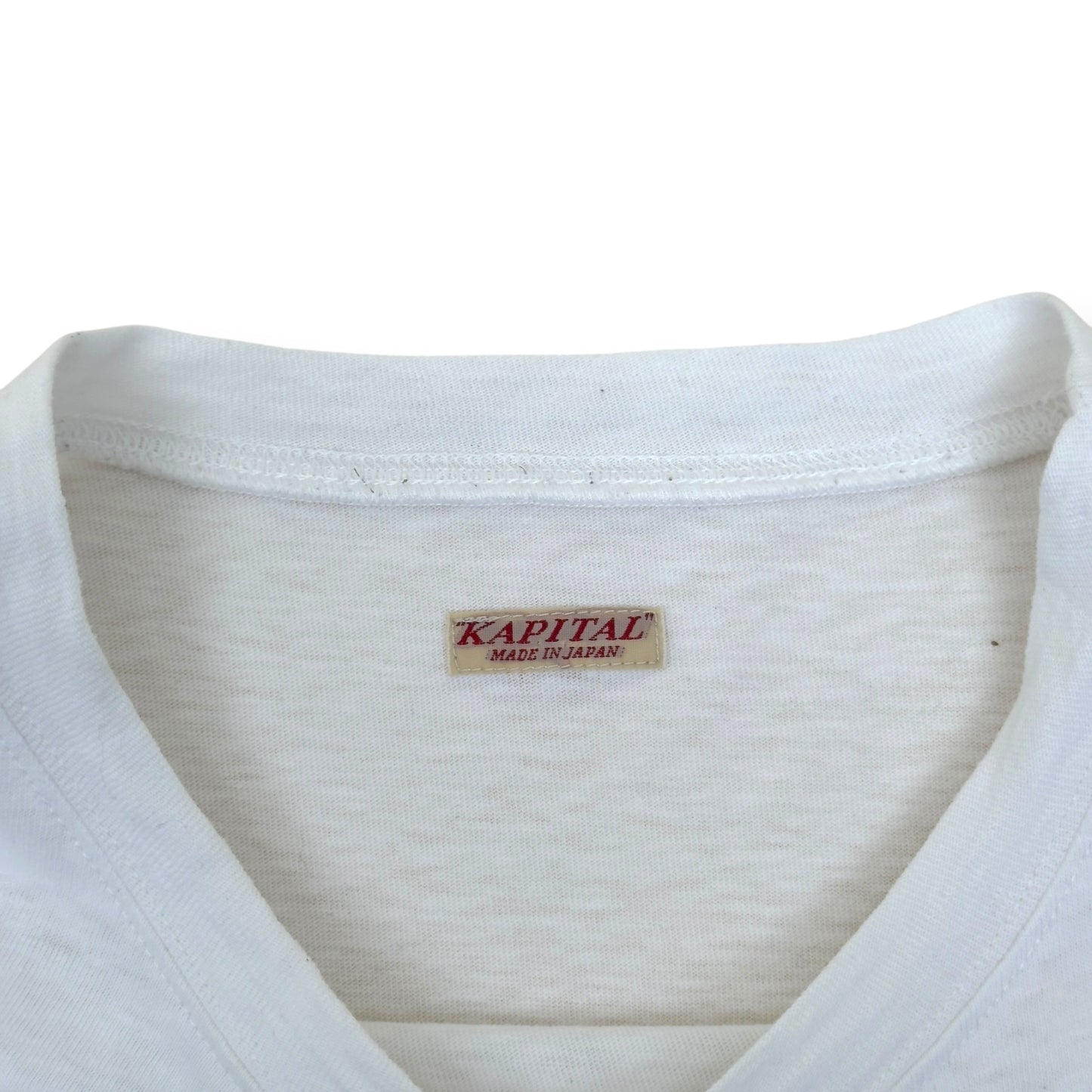 KAPITAL RAINBOWY 55 FOOTBALL HUGE T-SHIRT WHITE  3 / M | Medium, White