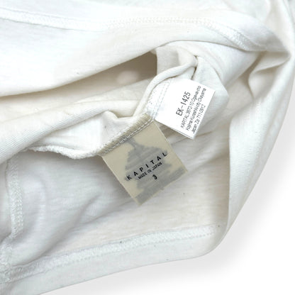KAPITAL RAINBOWY 55 FOOTBALL HUGE T-SHIRT WHITE  3 / M | Medium, White