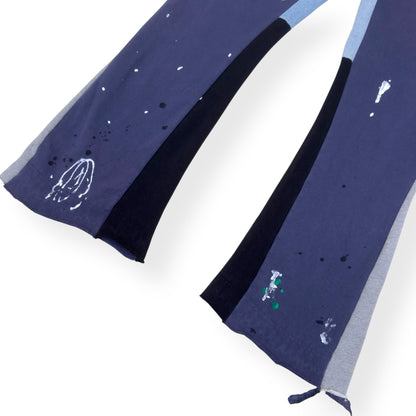 GALLERY DEPT. PAINTED FLARE SWEATPANTS NAVY L | Large, Navy