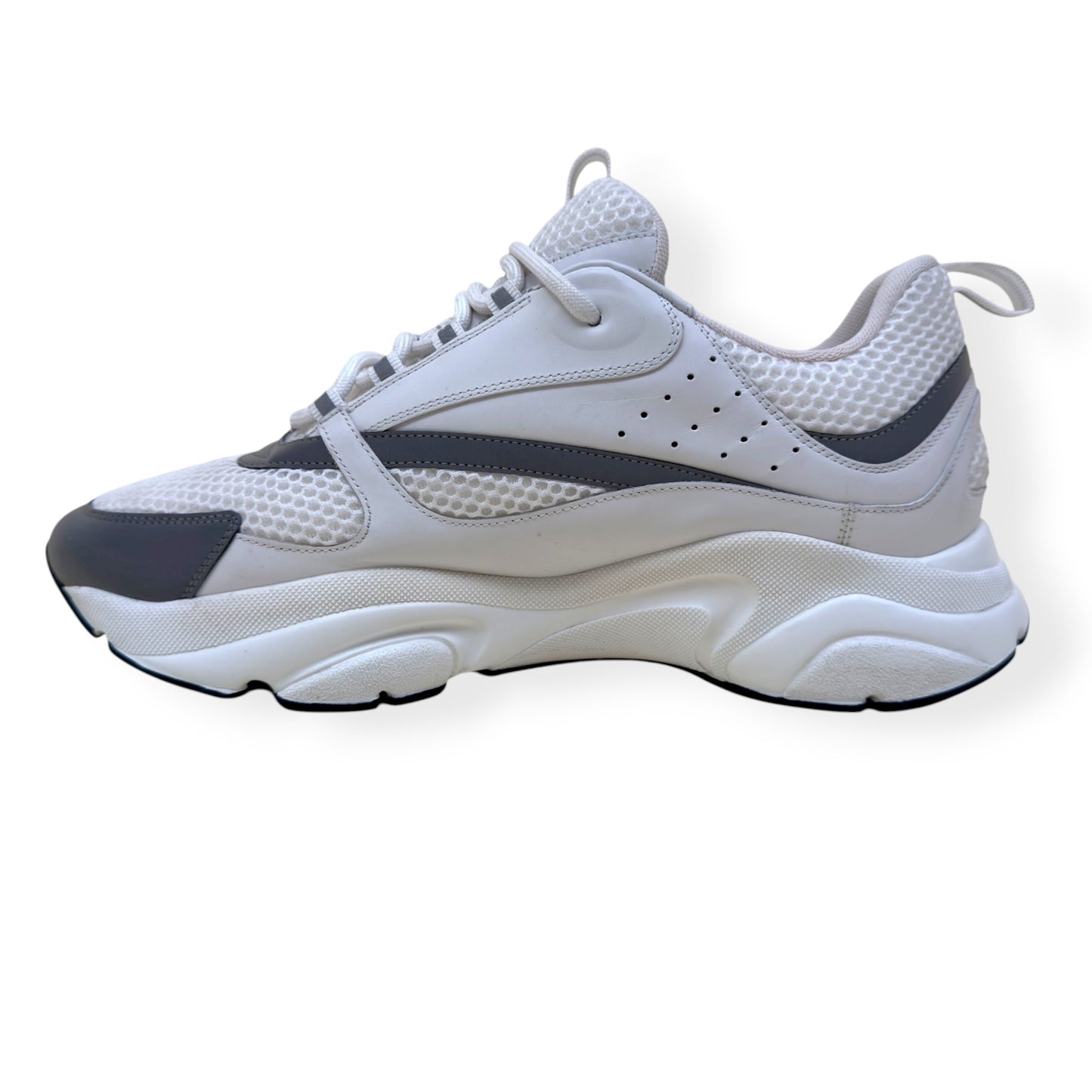 DIOR B22 SNEAKER WHITE / SILVER 45 / UK11 | UK 11, Silver