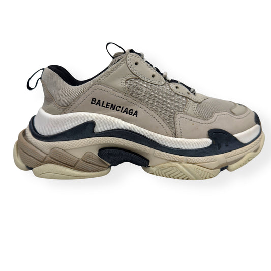 BALENCIAGA TRIPLE S SNEAKER BEIGE UK5 | UK 5, Beige