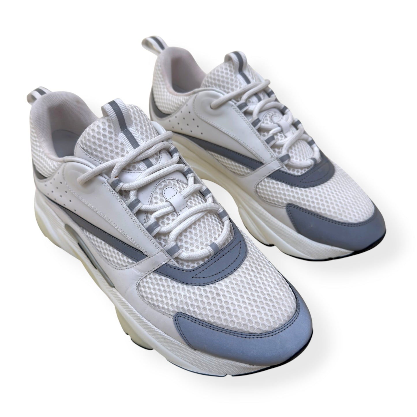 DIOR B22 SNEAKER WHITE / SILVER 45 / UK11 | UK 11, Silver