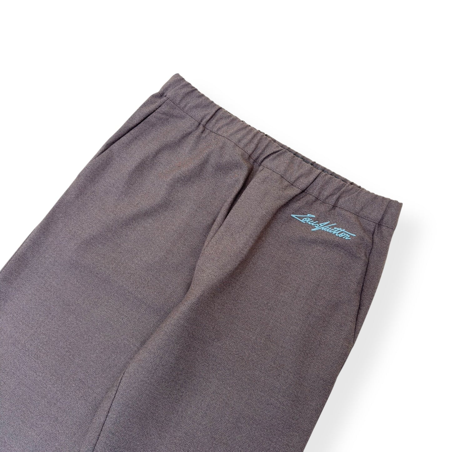 LOUIS VUITTON WOOL STRAIGHT LEG TROUSERS BEIGE 42 / M | Medium, Beige