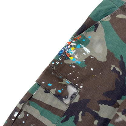 GALLERY DEPT. LA FLARE PAINTED CARGO TROUSERS CAMO W34” | Large, Camo