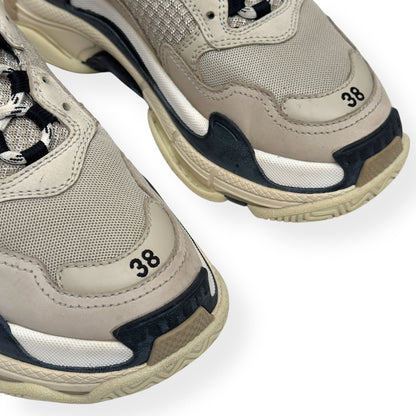 BALENCIAGA TRIPLE S SNEAKER BEIGE UK5 | UK 5, Beige