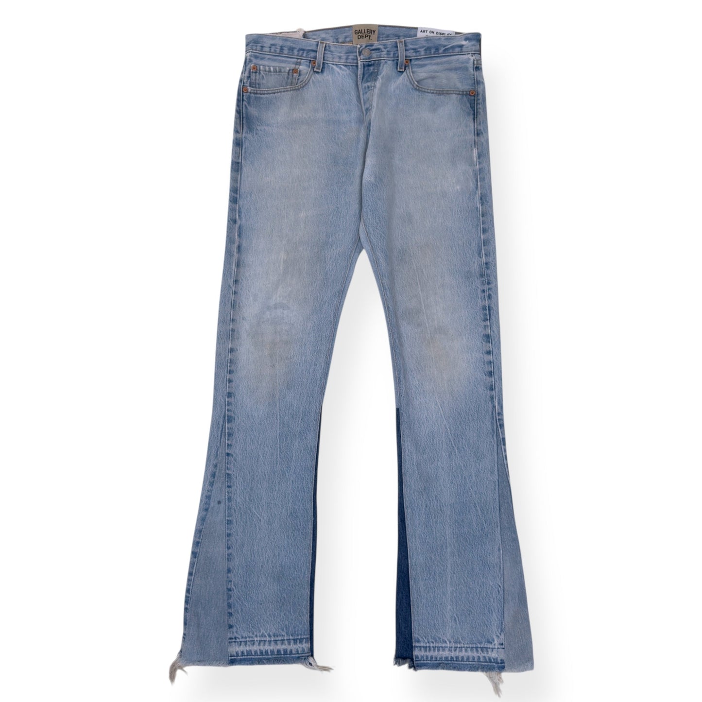 GALLERY DEPT. LA FLARE FADED-WASH FLARED DENIM JEANS BLUE W33” | Large, Blue