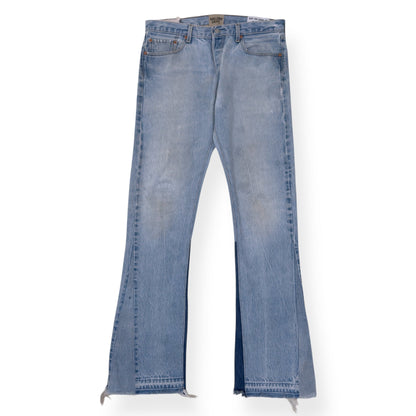 GALLERY DEPT. LA FLARE FADED-WASH FLARED DENIM JEANS BLUE W33” | Large, Blue