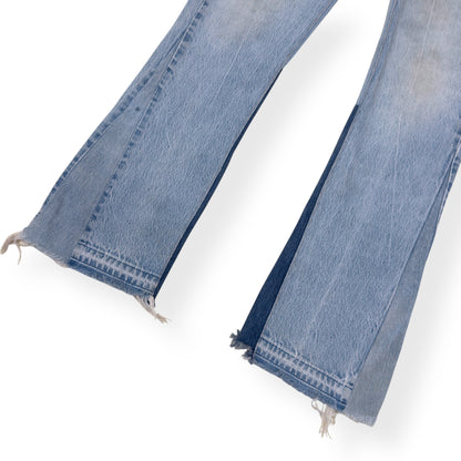 GALLERY DEPT. LA FLARE FADED-WASH FLARED DENIM JEANS BLUE W33” | Large, Blue