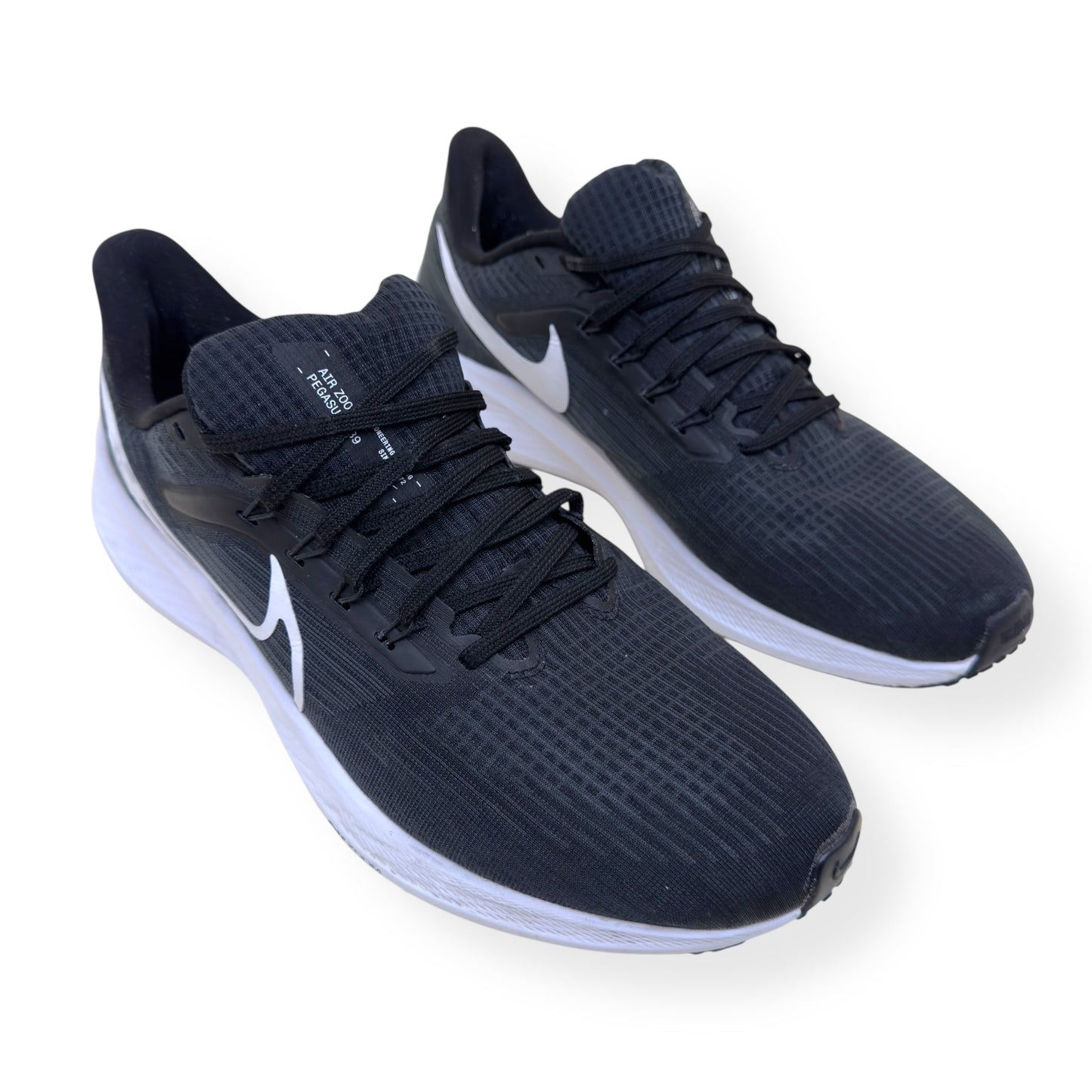 NIKE AIR ZOOM PEGASUS 39 RUNNING SHOE BLACK / WHITE UK10.5 | UK 10.5, Black