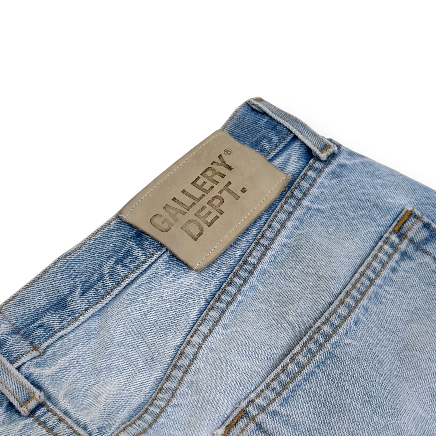 GALLERY DEPT. LA FLARE FADED-WASH FLARED DENIM JEANS BLUE W33” | Large, Blue