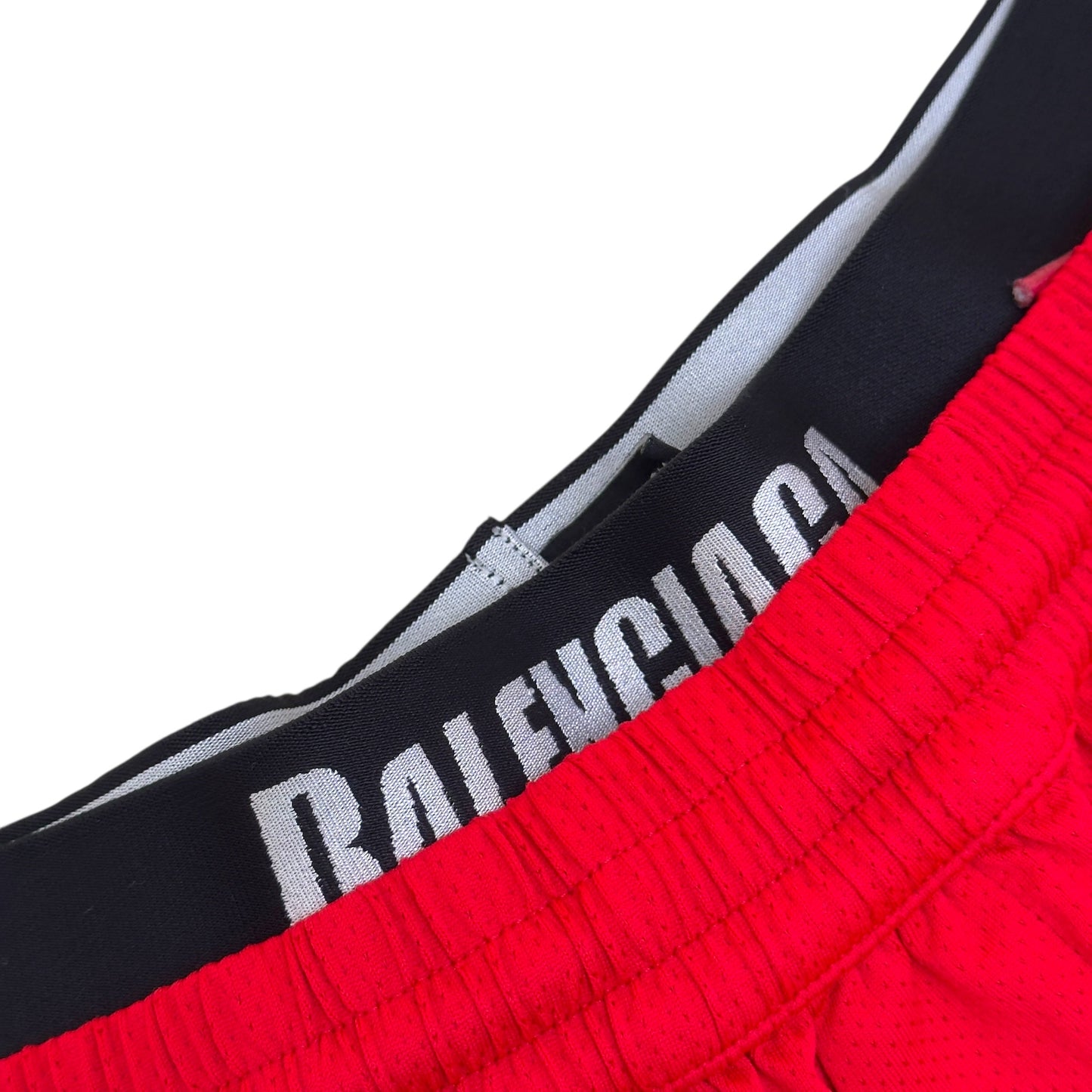 BALENCIAGA TECHNICAL-MESH JERSEY SWIM SHORTS RED / BLACK M | Medium, Black