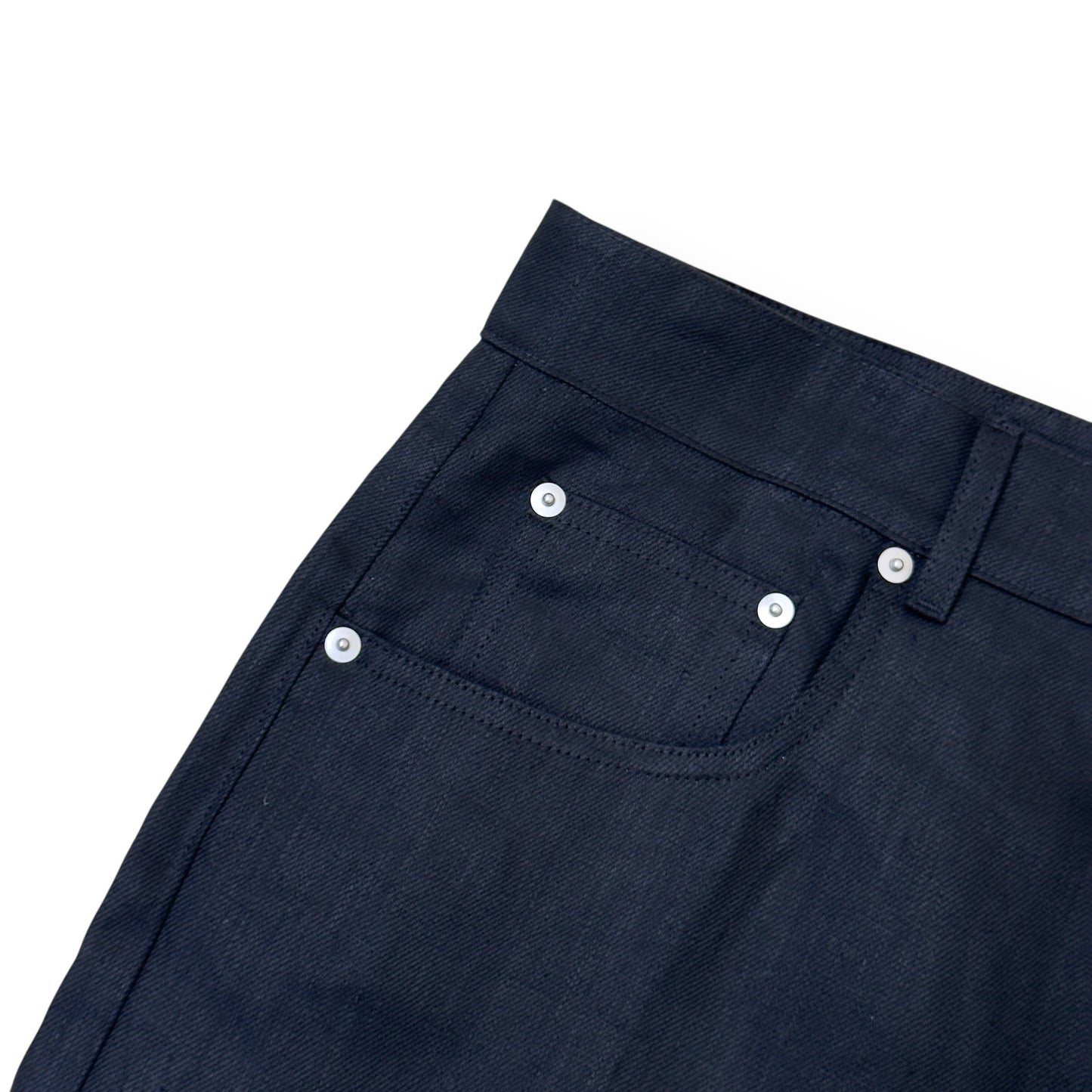 RICK OWENS SS25 HOLLYWOOD GETH LINEN TROUSERS BLACK W36” | XL, Black