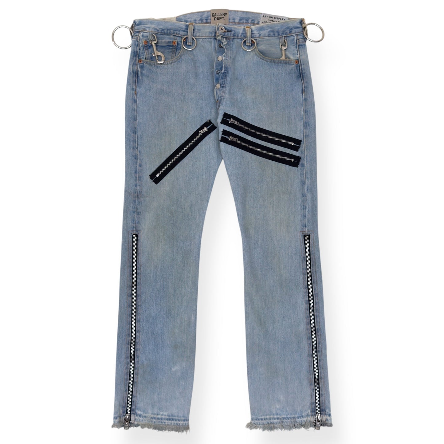 GALLERY DEPT. WEAPON WORLD 5001 DENIM JEANS INDIGO / SILVER W34” | Large, Silver
