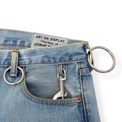 GALLERY DEPT. WEAPON WORLD 5001 DENIM JEANS INDIGO / SILVER W34” | Large, Silver