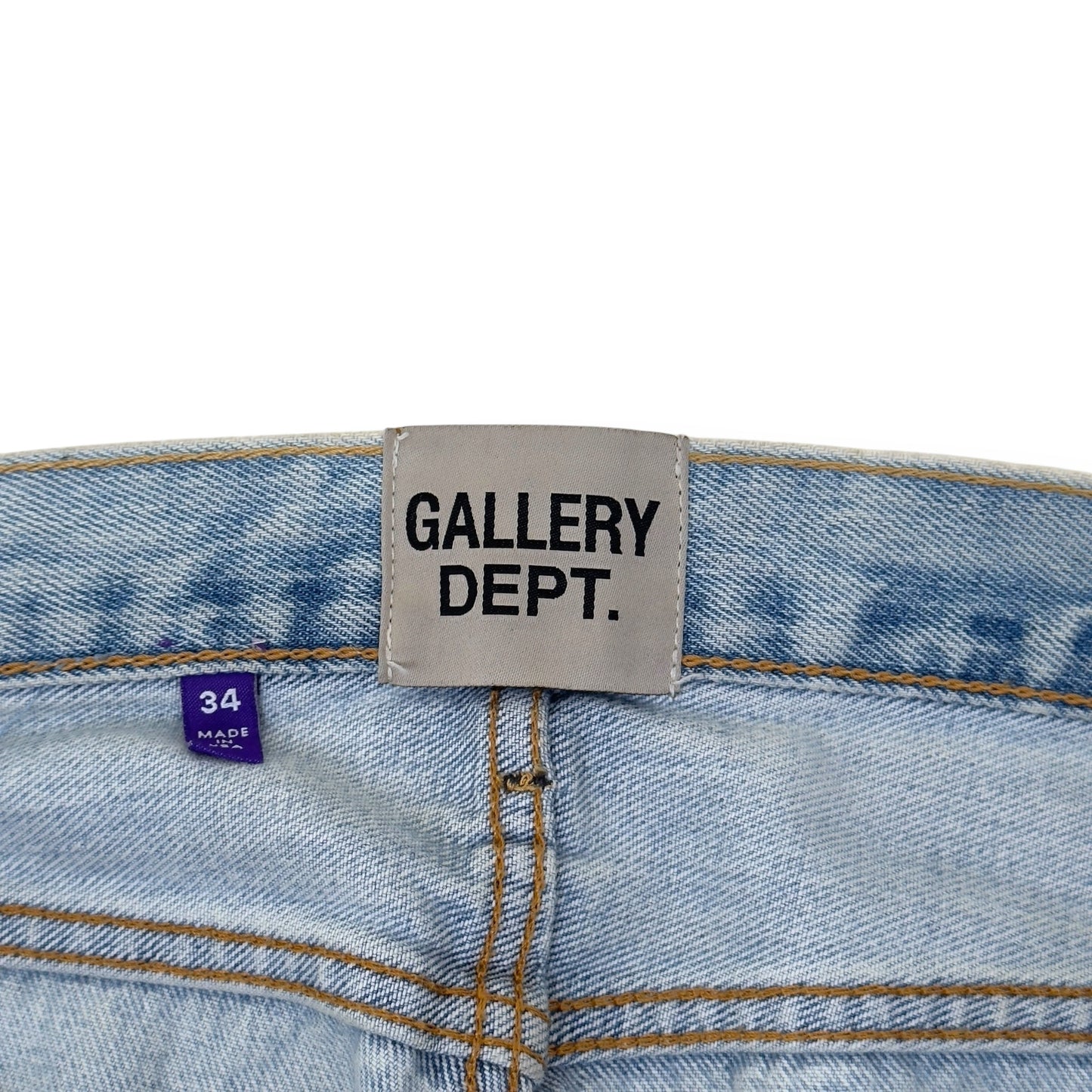GALLERY DEPT. WEAPON WORLD 5001 DENIM JEANS INDIGO / SILVER W34” | Large, Silver