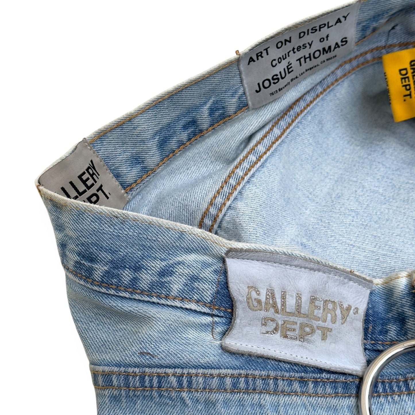 GALLERY DEPT. WEAPON WORLD 5001 DENIM JEANS INDIGO / SILVER W34” | Large, Silver