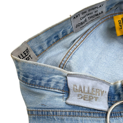 GALLERY DEPT. WEAPON WORLD 5001 DENIM JEANS INDIGO / SILVER W34” | Large, Silver