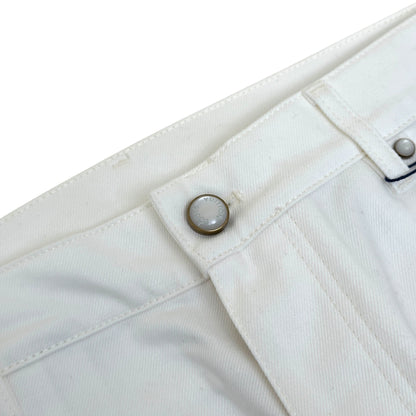 LOUIS VUITTON SKATE FIT DENIM JEANS LUXURY WHITE W36” | XL, White