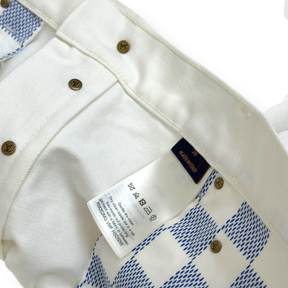 LOUIS VUITTON SKATE FIT DENIM JEANS LUXURY WHITE W36” | XL, White