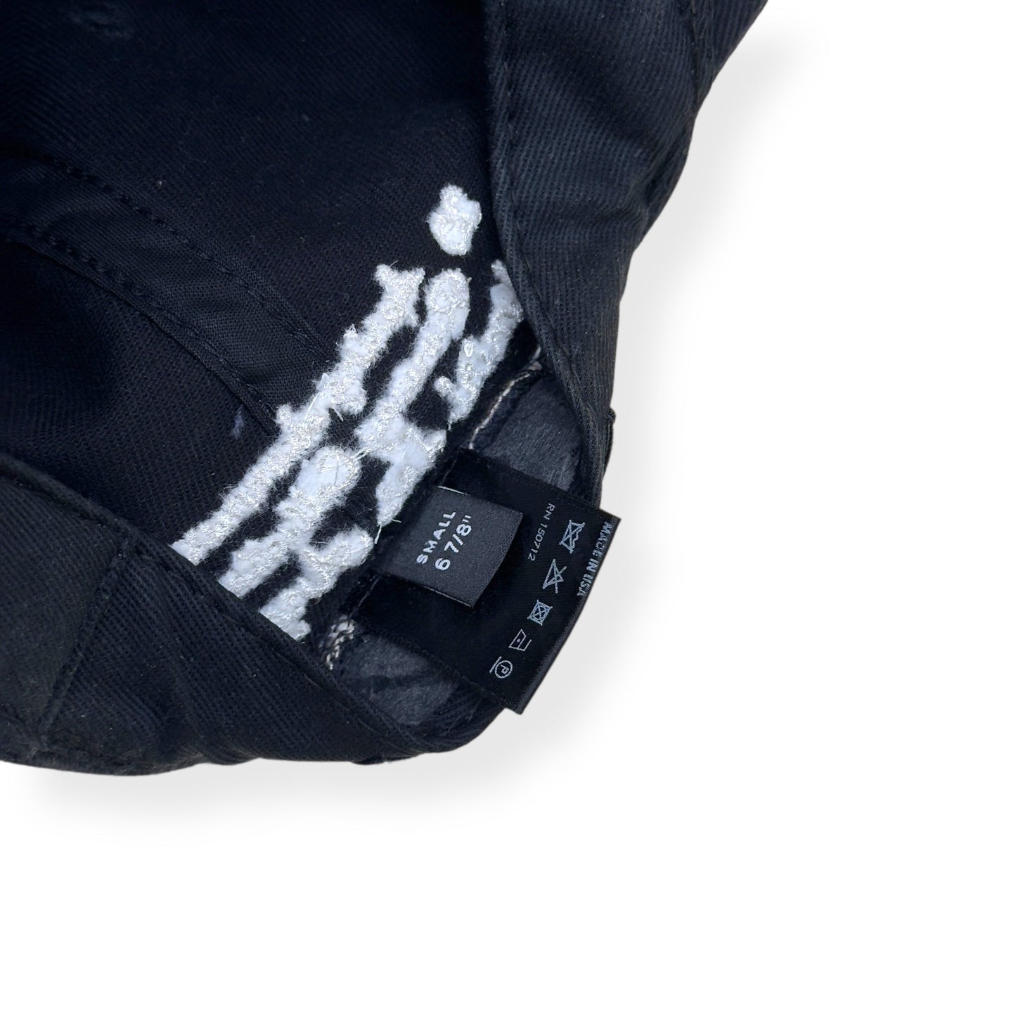 AMIRI LOGO 22 BASEBALL CAP BLACK / WHITE S | O/S, Black