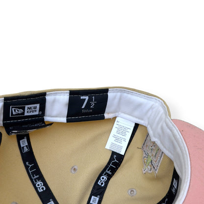 NEW ERA LOS ANGELES 50TH ANNIVERSARY 59FIFTY FLAT CAP CREAM / GREEN | O/S, Cream