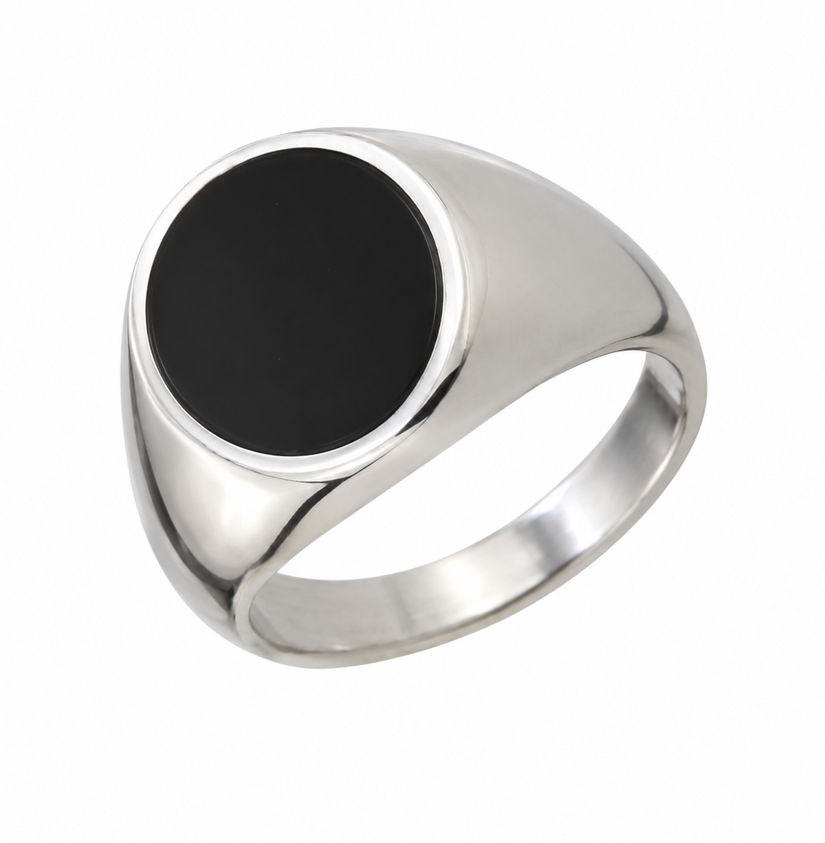 Silver Oval Signet Ring | O/S, Silver