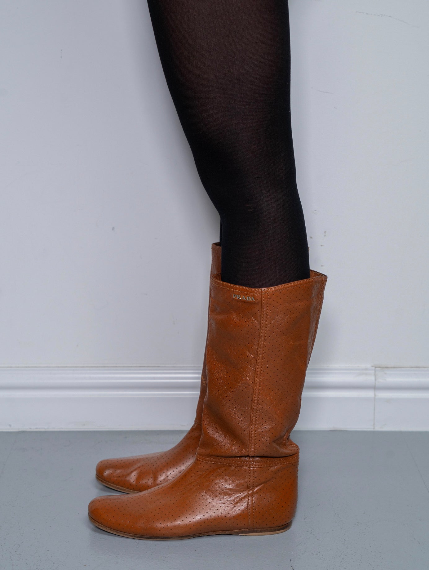 PRADA GLOVE BOOTS (EU 38) | DEFAULT TITLE, Brown