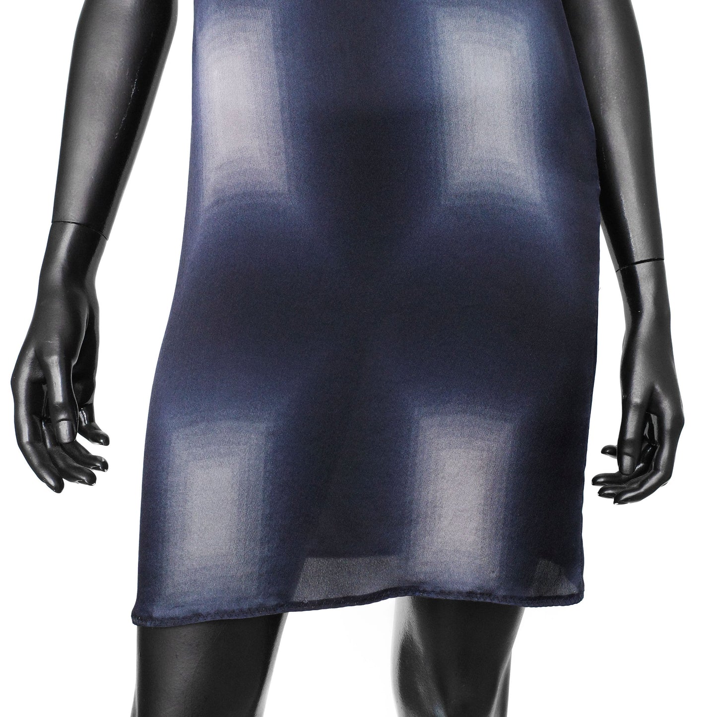 Prada SS 1998 semi-sheer silk slip dress with a pixelated print and mini length. Size IT 42 / UK 10. Available at Artefact Archive.