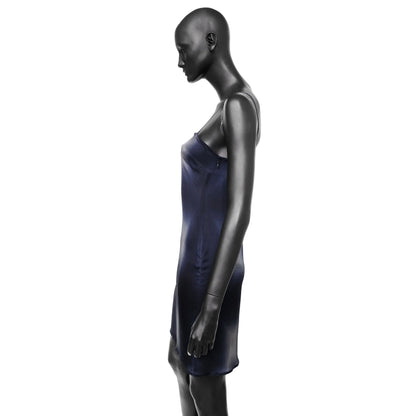 Prada SS 1998 semi-sheer silk slip dress with a pixelated print and mini length. Size IT 42 / UK 10. Available at Artefact Archive.