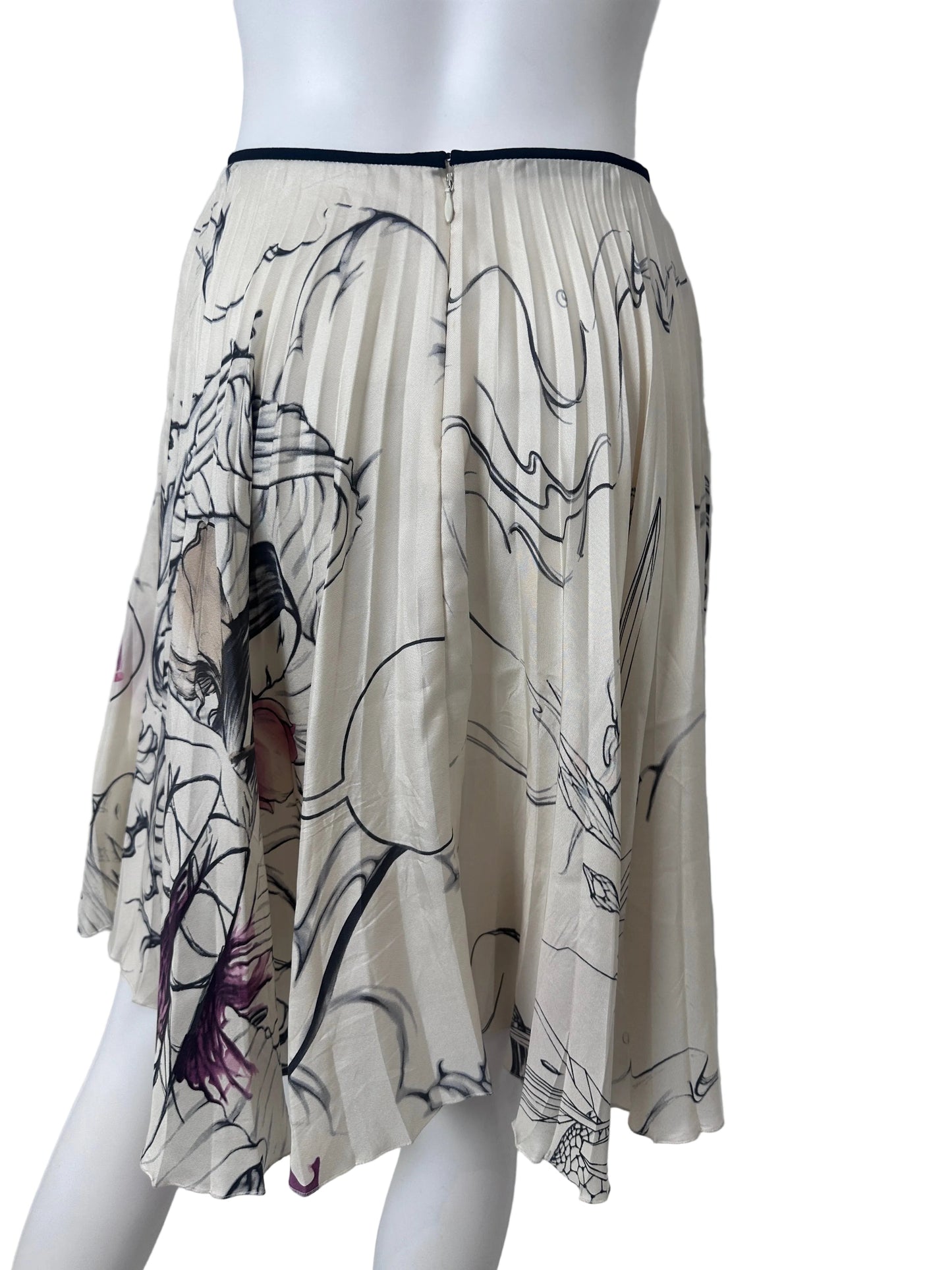 Prada Fairt Skirt Back