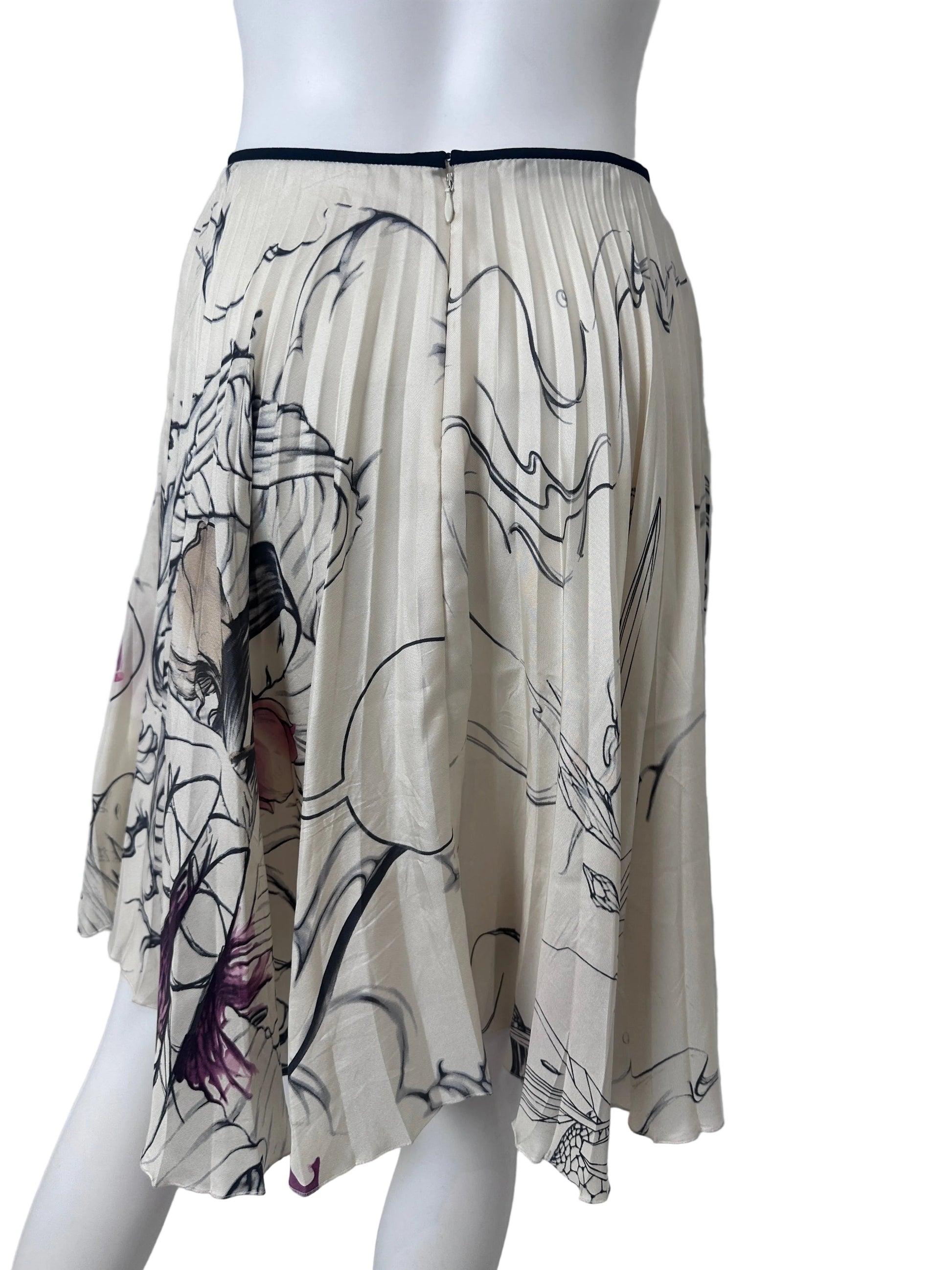 Prada Fairt Skirt Back