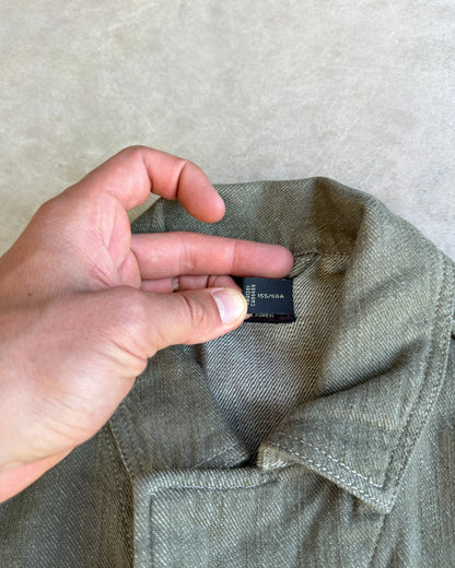 Double RL Ralph Lauren Military Inspired Cropped Cotton Jacket – XS/S-on a concrete background